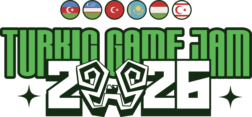 Turkic Game Jam 2026 — katılımcı ülkeler ve etkinlik logosu